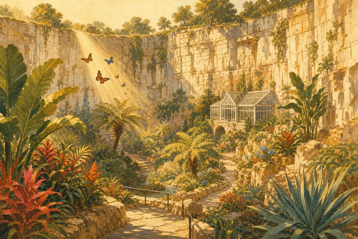 Botanische tuin — een regenwoud in een steengroeve