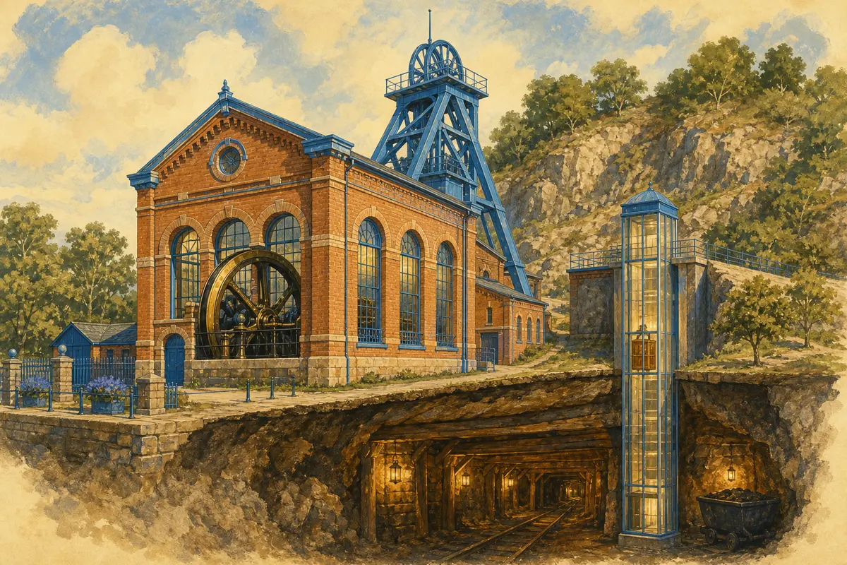 Museum Industriekultur — met de glazen lift het Karbon in