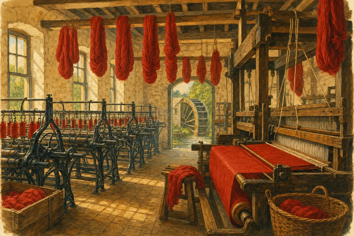 Tuchmacher Museum — wol, watermolen en Bramscher rood